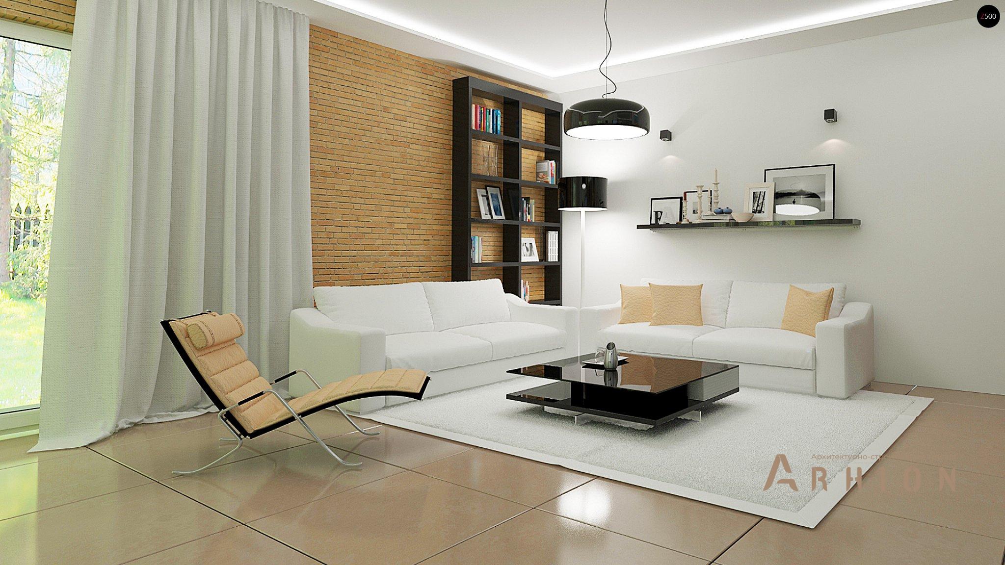 3. Проект одноэтажного дома в европейском стиле с четырехскатной, Z284 GP2, площадью - 211 кв c мансардой, терассой, балконом, гаражом